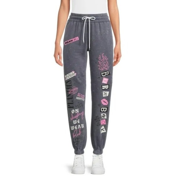 Mean Girls Distressed Gray Wash Joggers Pop Culture Y2K Movie Size Small - Picture 1 of 5